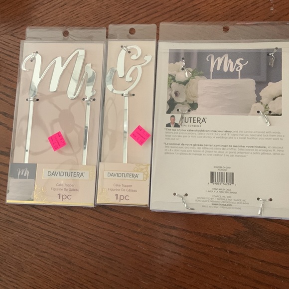 New Mr. and Mrs. Wedding Cake Topper - Picture 2 of 3